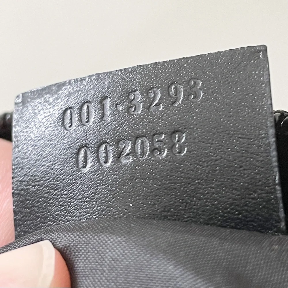 Gucci black woven nylon and leather camera shoulder bag - Picture 10 of 10